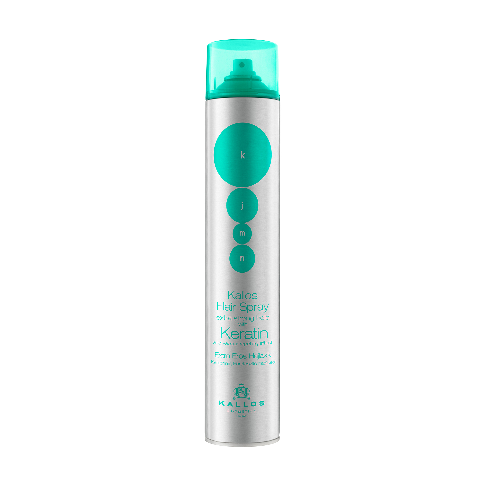 Лак для волосся Kallos Cosmetics KJMN With Keratin And Vapour Repelling Effect екстрасильної фіксації, 750 мл